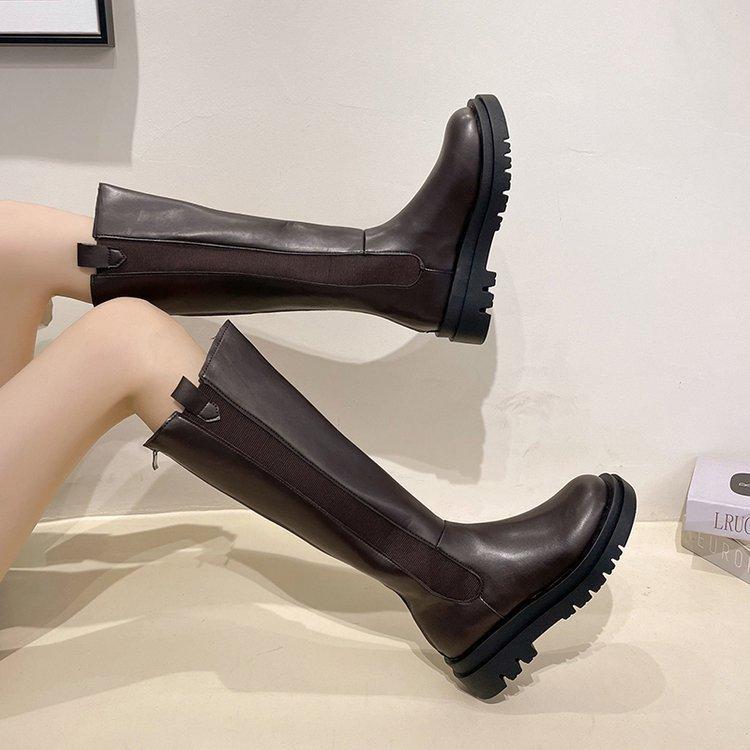 Boots Women Long Simple Boots Fashionable and Comfortable Black Thigh High Boots Knee High Knight Boots Long Boots Summer