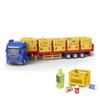 Simulation alloy die-cast freight roadblock fruit and vegetable transport truck baby large car model toy children's gift