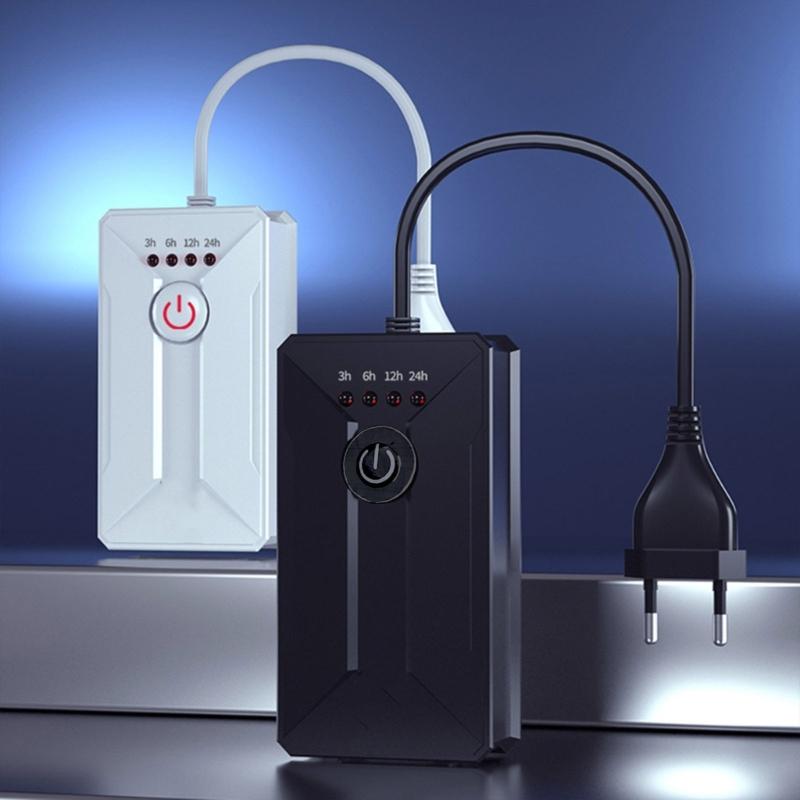 4 Voreinstellungen Mechanische Zeitschaltuhr Steckdose 100W 3H/6H/12H/24H Tageszyklus Für Aquarien Lichter Streifen Hydroponik Ventilator 110V 220V