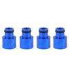4 Stück Blaue Kraftstoffeinspritzdüsen-Adapter Abstandshalter Verlängerungen für RDX-Einspritzdüsen für B16 B18 D16Z D16Y