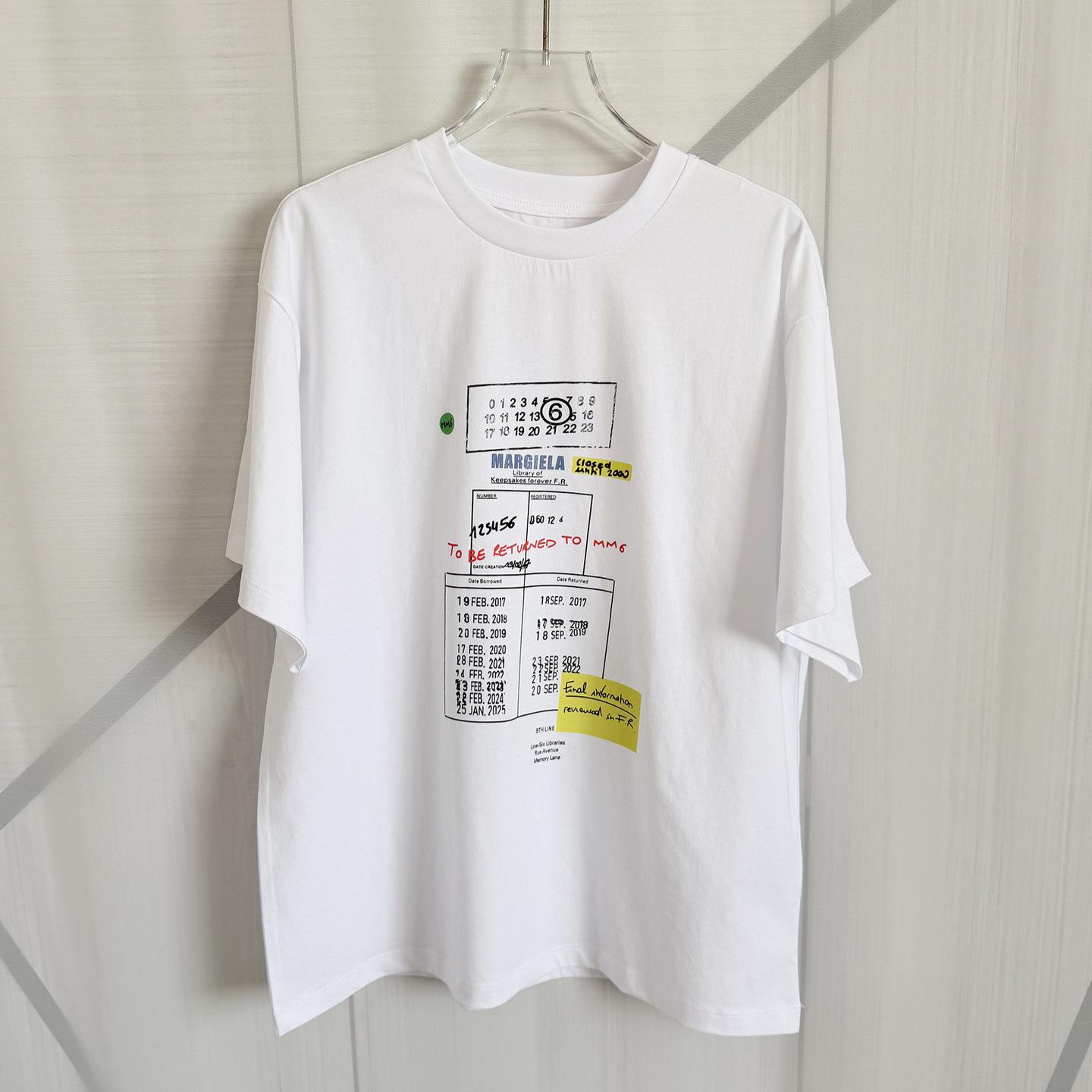 Unisex Casual Loose Fit Letter Print Round Neck T-Shirt - Early Spring 2026 Small белый