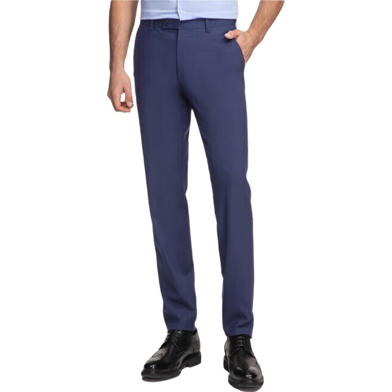 VICUTU Men s Wool Blend Straight-Leg Suit Pants 33