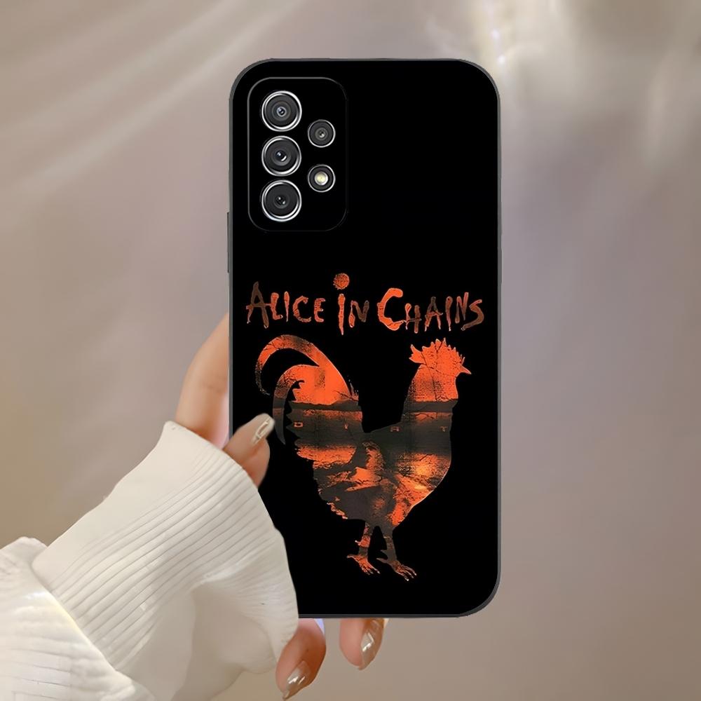 Retro Music Alice In Chains Phone Case for Samsung S23 Ultra S24 S22 S20 Fe S21 Plus Galaxy A54 A34 A24 A53 Note 20 Back Cover