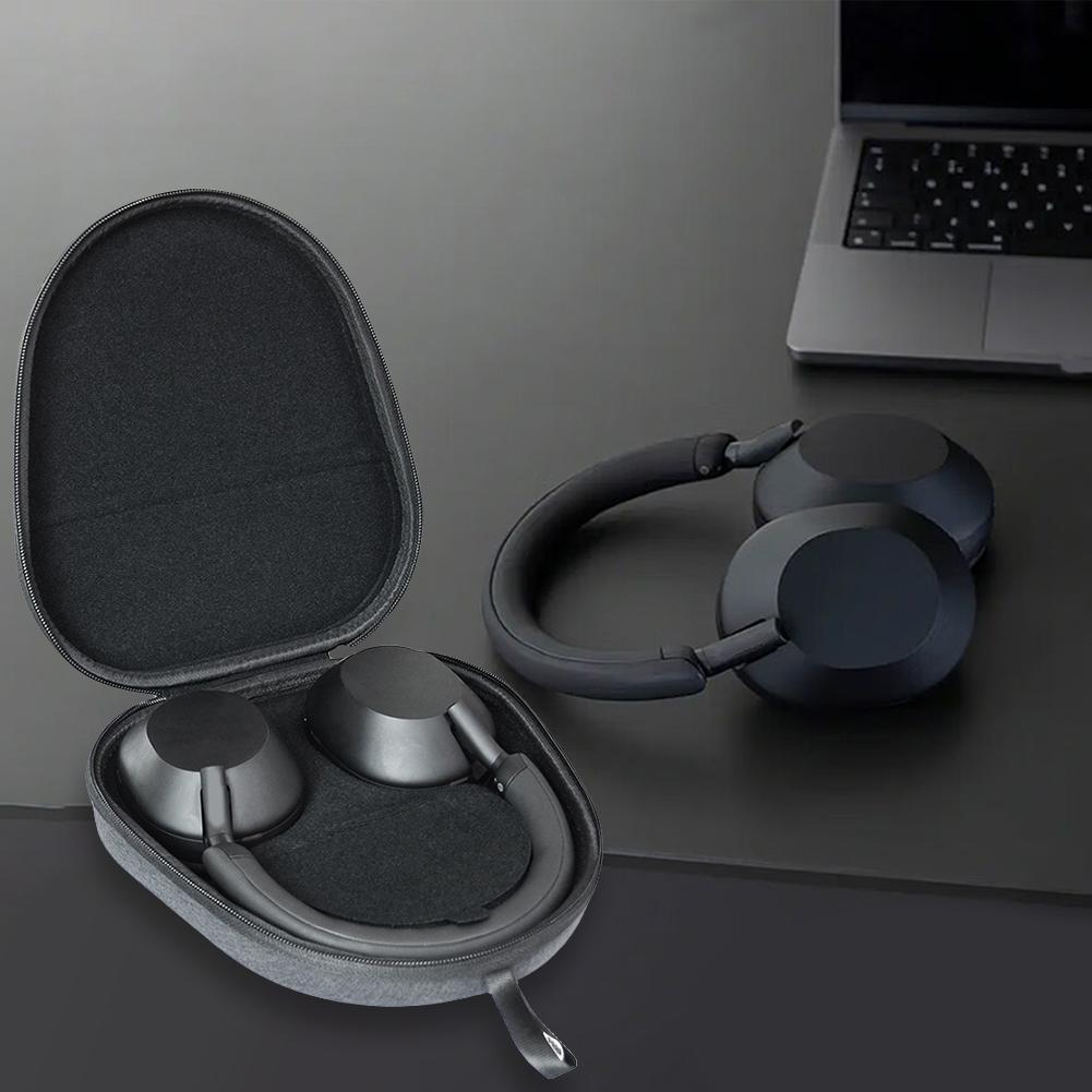 Hartschalen-Tragetasche Stoßfest Tragbare Aufbewahrungsbox Tasche EVA Kratzfest Reise-Schutzhülle für Sony WH-1000XM5 Kopfhörer