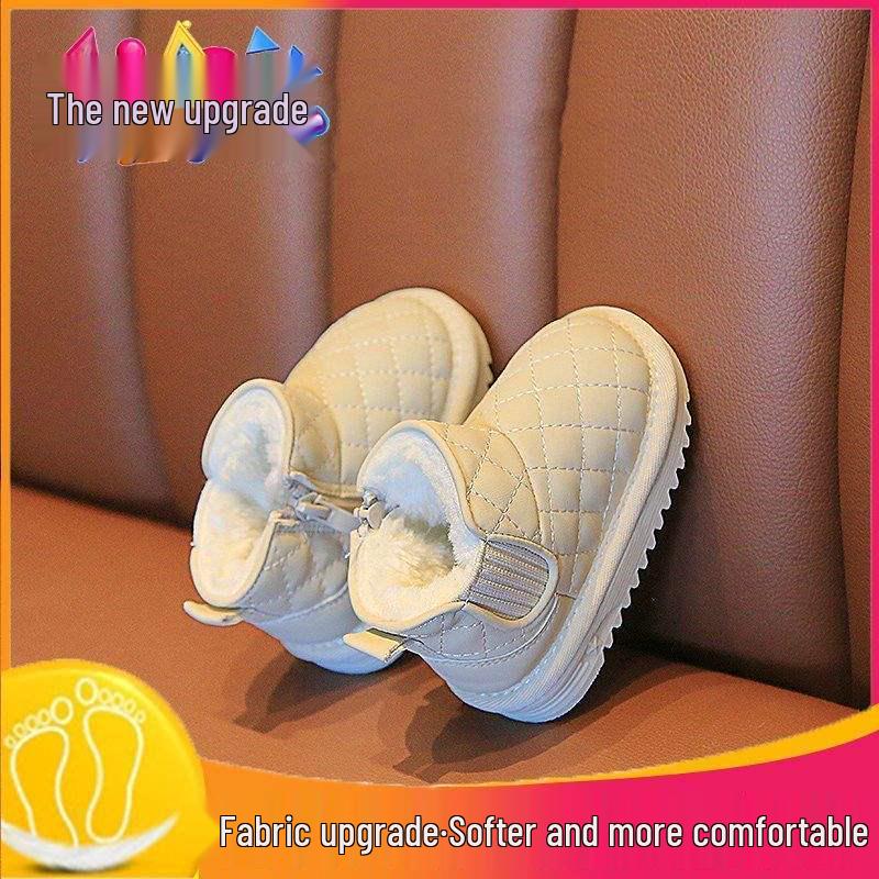 Infant Soft-Soled Plush Cotton Walking Shoes - Winter Snow Boots for Toddlers