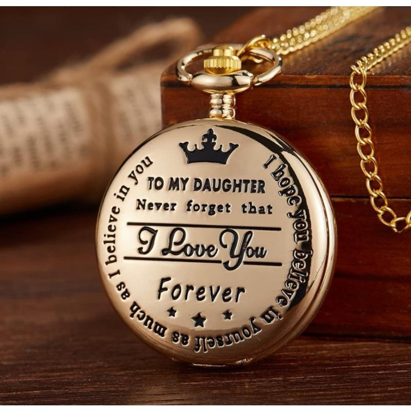 Engraved Vintage Quartz Pocket Watch Pendant Vintage Pocket Watch