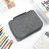 Macaron Colorblock Large Capacity Art Student Pencil Case - Double Layer Oxford Cloth Paintbrush Storage Bag