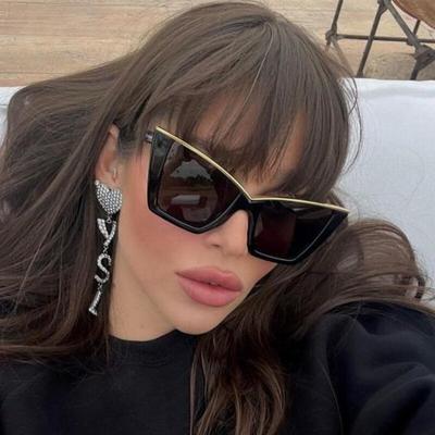 Módní kočičí brýle Dámské Pánské 2023 Vintage Luxusní Značka Designér Cat-Eye Brýle Dámské Odstíny UV400 Trendy Sluneční brýle