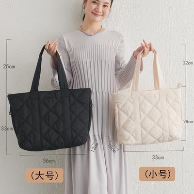 New Casual Lightweight Tote Bag Large Capacity Shoulder Bag Diamond Hand Bag Mommy Bag Versatile