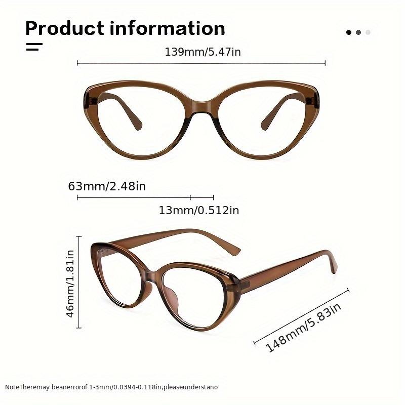1-Pacs Retro Cat Eye Blue Light Blocking Glasses - Slim Skinny Frame with Advanced Anti-Blue Light Flat Lens