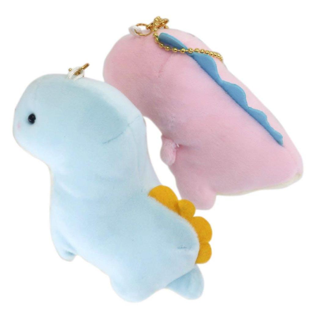 Mascot Keychain [NicoNui Pair Plush Toy Ball Chain] DinosaurSet of 2