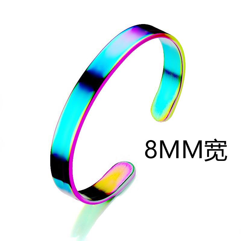 Noter Herren Edelstahl Armband 4/6/8mm Öffnungsarmreif Geschenk für ihn Pulsera Hombre Pulseira Masculina Aço Inoxidável Joias