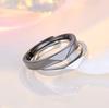 Stylish And Personalized Copper Geometric Rings Adjustable Opening Rings Couple