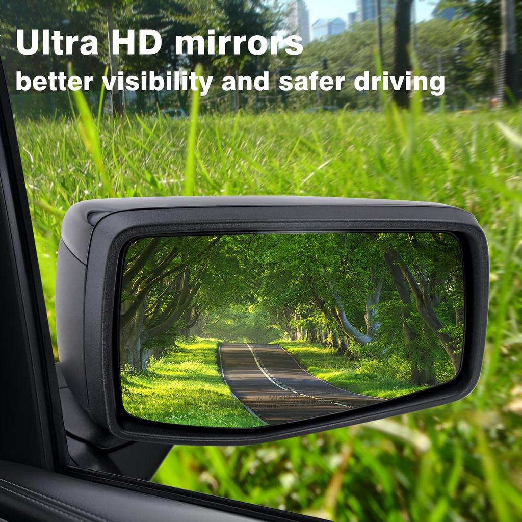 Right Passenger Side Mirror Glass Compatible With 2024 2025Chevy Silverado 1500 GMC Sierra 1500 With Backing Plate Heated (With A Tool) Replace#