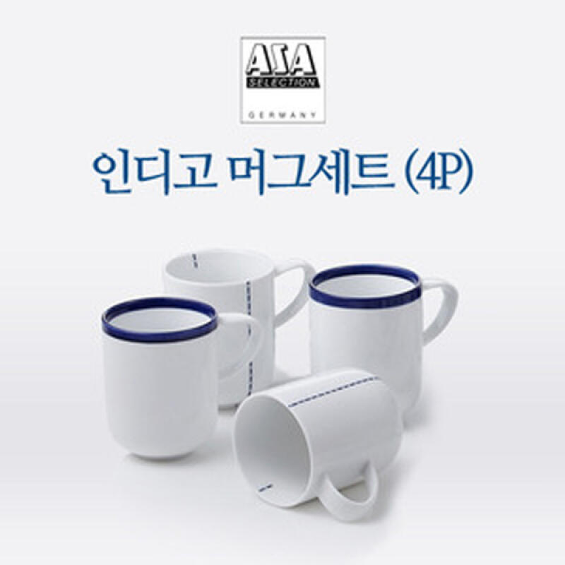 Indigo Mug 4P Set