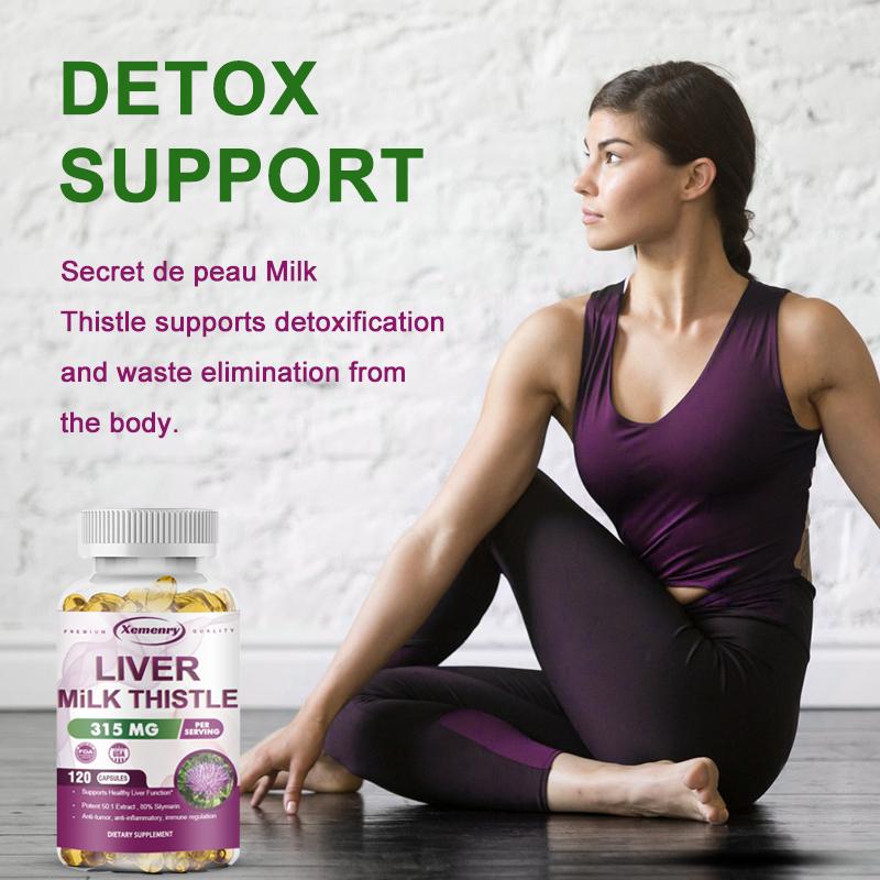 Milk Thistle 315mg - Silymarin - Cleanse, Detox & Repair Formula, Immune Support