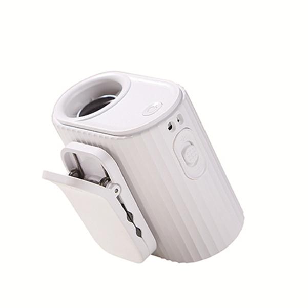 IMYCOO Low MOQ Portable Digital Display High Speed Waist Clip Body Fan Rechargeable Wearable Neck Mini Fan Brushless Motor Car
