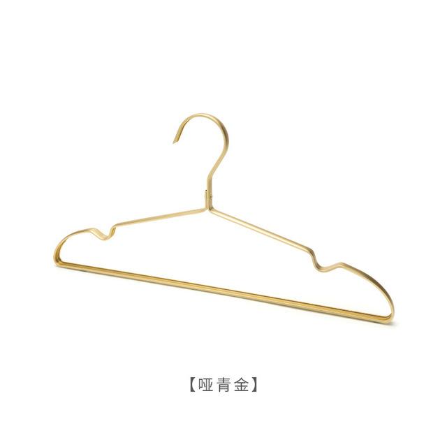 5/10 шт. матово-золотая вешалка для одежды из алюминиевого сплава, сушилка для одежды, противоскользящая вешалка для полотенец, органайзер для гардероба 5pcs