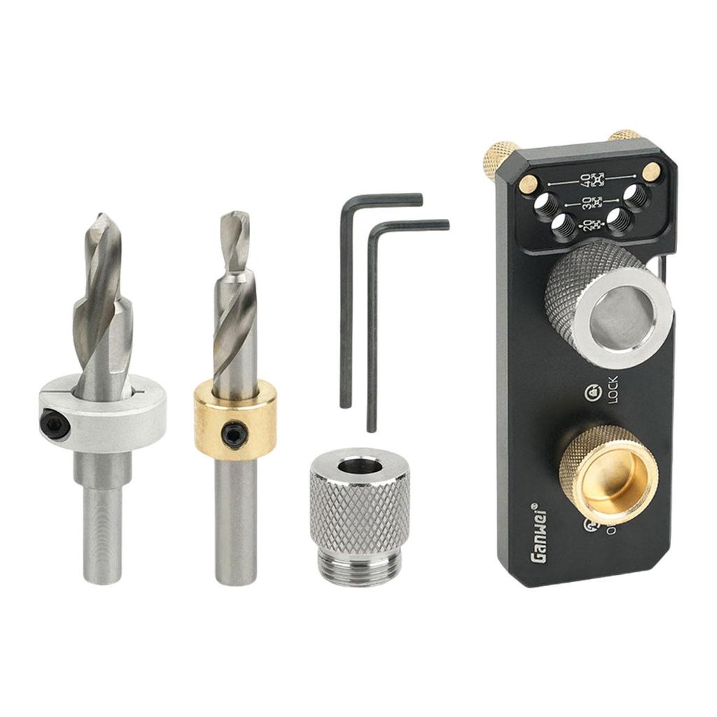 Aluminium Profil Bohrer Unterstützung Loch Bohrer Assistent Set, mit M6 M8 Bohrer, Universal Puncher Punch