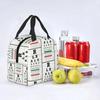 Funny Drummers Eye Chart Thermal Insulated Lunch Bag Women Resuable Lunch Container for School Office Outdoor Storage Food Box
