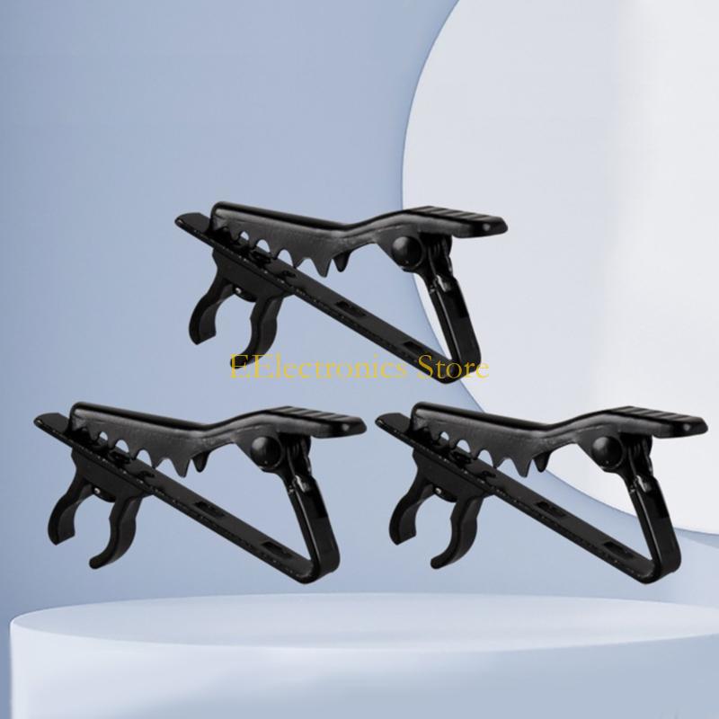 B03C Portable Microphone Clip Lapel Microphone Clip 5pcs Metal Lapel Collar mics Clip Holder for Various Applications