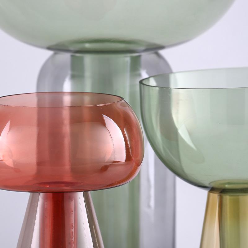 Transparente Glas Hydroponik Kleine Vase Luxuriöses Handwerk Blumenarrangement Behälter Zimmer Tisch Blumenvase Hochzeitsdekoration