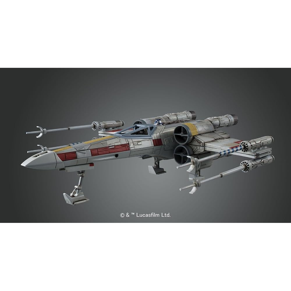 BANDAI SPIRITS (Bandai Spirits) Star Wars 1/72 X-wing Starfighter Color Coded Plastic Model (New ...