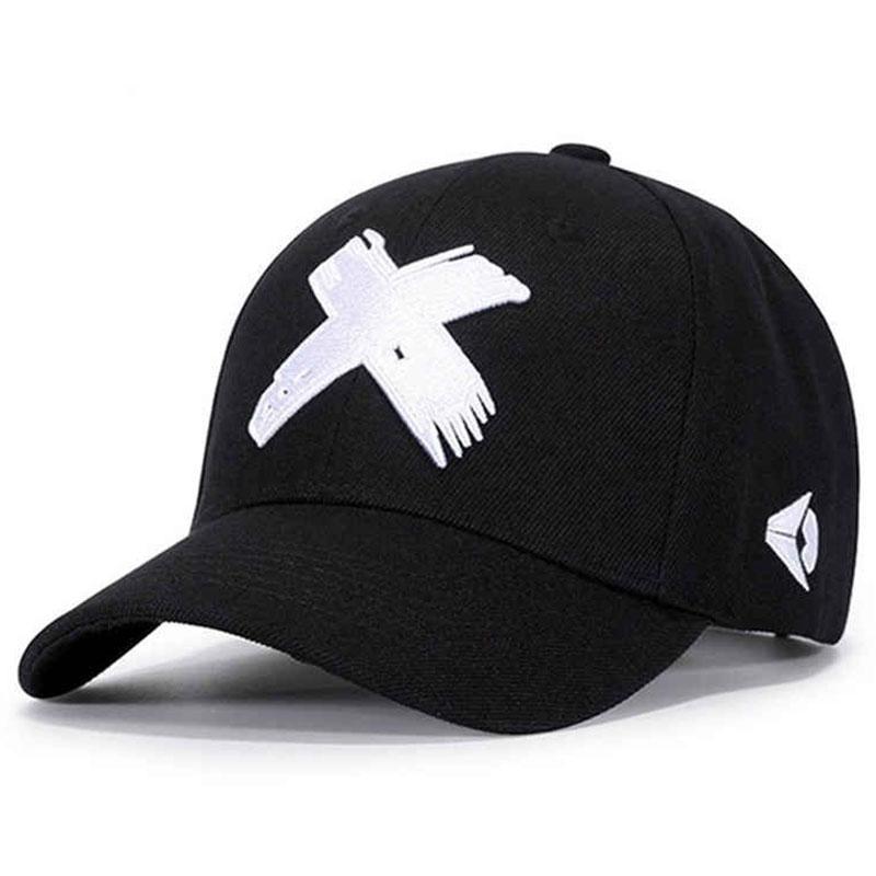 2026 Creative Simple New Flat Edge Hat X Embroidered Men's Street Hip Hop Skateboarding Hat Women's Daily Sunshade Baseball Hat