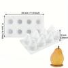 French Dessert Pear-Shaped Cake Mold Simulation Fruit Silicone Baking Pan 8 Cavity Cake Tools Mousse Decorative Baking Utensils