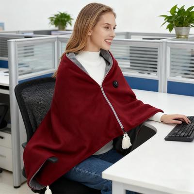 Beheizbare Schalwickel für Damen Bequeme Weiche 3-stufige Sichere Heizdecke Tragbare Heizdecke für Damen für Couch Bett Sofa Zuhause