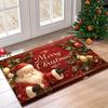 1Pcs Anti Fatigue Kitchen Rugs Christmas Santa ClausWaterproof Non-Slip Thick Cushioned Kitchen Mat Heavy Duty Comfort Standing Mat for Kitchen