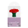 Carnation Gold-plated Candle Mother's Day Teacher's Day Cake Decoration Simulation Flower Shape Birthday Candle