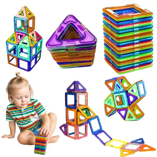 Magnetic Construction Blocks for Children 50 Pieces