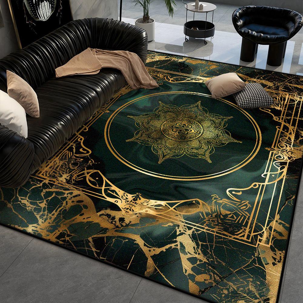 Marble Style Big Size Antiskid Carpet Living Room Soft Machine Washable Bedroom Decoration Rug Easy Cleaning Coffee Tables Mat