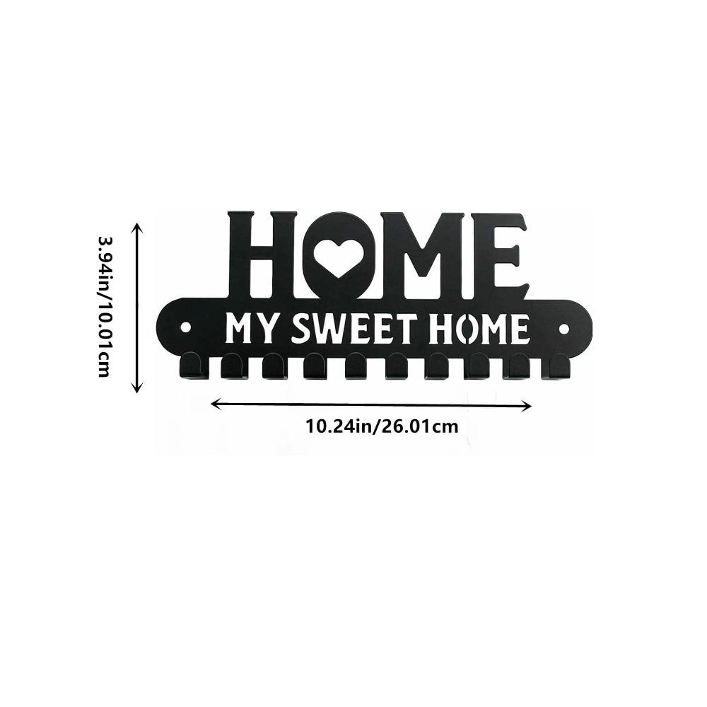 Wrought Iron Key Holder Hook for Home Wall Mount 1PC