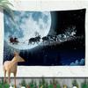 Christmas Atmosphere Tapestry Celebrate Festival Christmas Tree Living Room Home Wall Background Hanging Decorative Tapestry