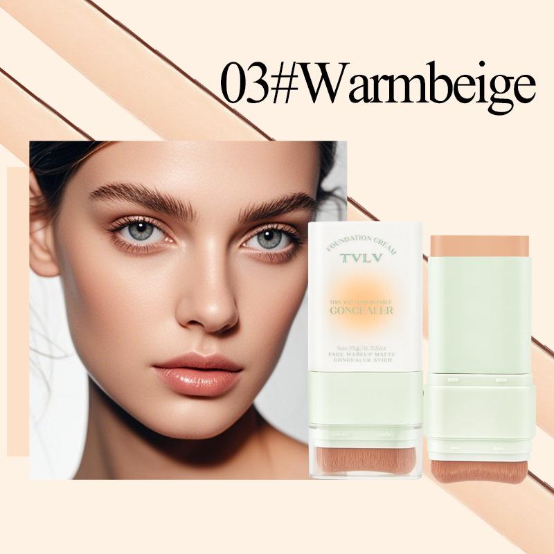 

Водостойкий тональный стик TVLV для трансграничной торговли: Стойкий консилер, Пять оттенков, Не отпечатывается, Не скатывается, Двусторонний для легкого нанесения.