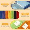 7Pcs A4 Plastic Wallet Folder Envelope Large Capacity Clear Waterproof Document Bag with Snap Button & Card Slot File Organizer