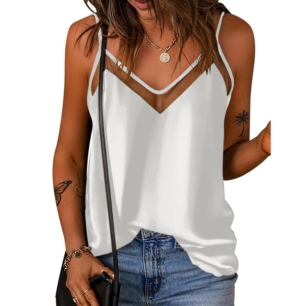 Europäisch-Amerikanisches Sommer Damen Sexy V-Ausschnitt Camisole