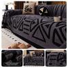 Fashion Vintage Interlocking Sofa Protector Comfort Warm Sofa Cover Non-Slip Sofa Towel