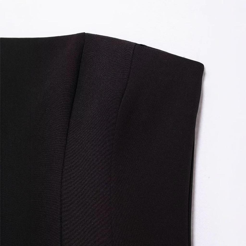 Spring Classic Wave Pattern Strapless Dress