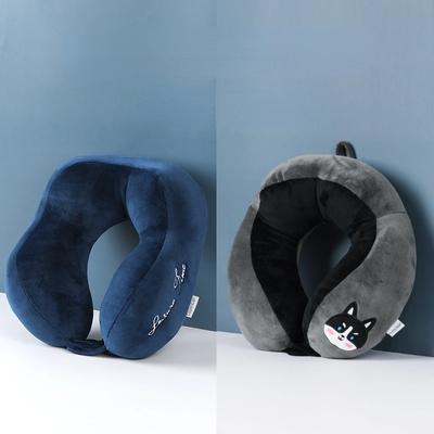 Hump U-shaped Pillow Embroidery Cervical Pillow Home Office Convenient Travel Nap Pillow Neck Pillow