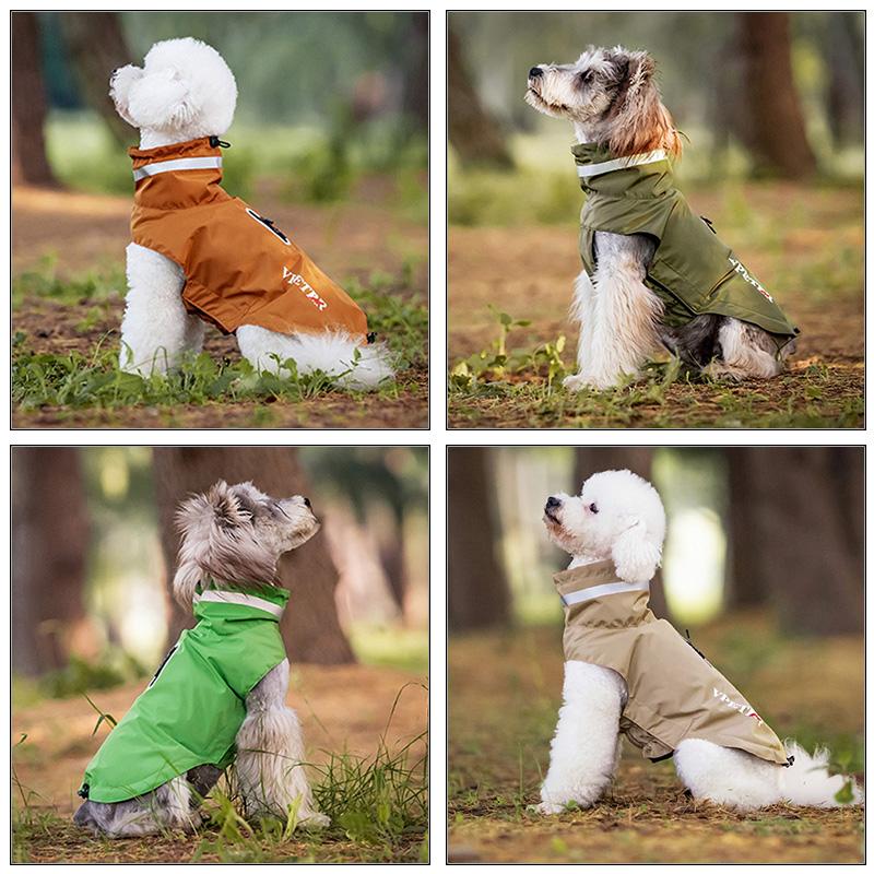 Four Legged Waterproof Raincoat Dog With Hood Rain Split Type Full Pack Raincoat Waterproof Jacket Small And Medium-sized Dog