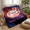 PSV Eindhoven FC Benutzerdefinierter Name Text Flanelldecke Fußball Logo Personalisierte Fleece-Wurfdecke Besonderes Geschenk für Sofa Schlafzimmer Zuhause