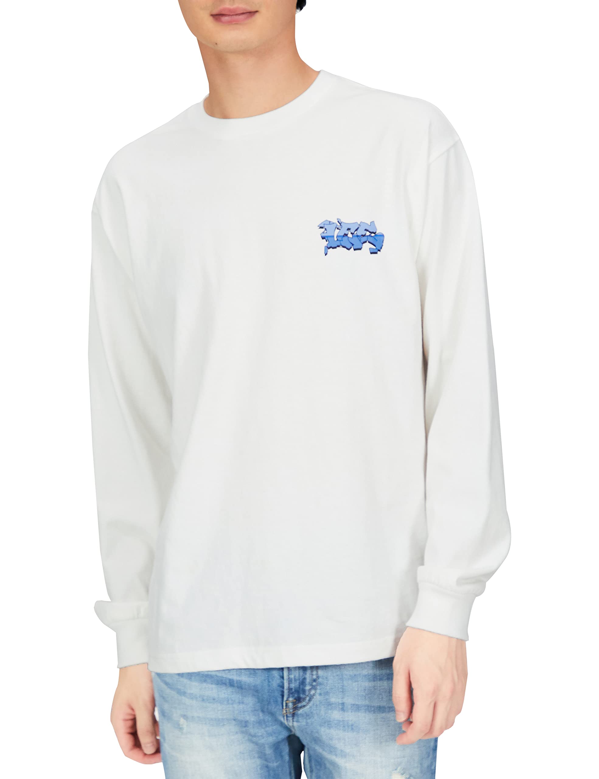 

Lee Официальная футболка с графическим принтом THE BOOGIE DOWN с длинным рукавом, размер S, мужская, белая, (LT3055-118) белый