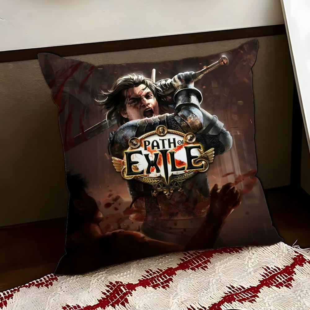 

GamePath of Exile Cushion Cover Reversible Soft Durable Pillow Cover Home Car MultiScene Use for Daily Comfort 30X30cm