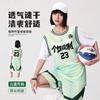 Dames Basketbal Jersey Set Korte Mouw Nep Tweedelig Sneldrogend Prestatie Uniform Training Wedstrijd Sportschool Hardlopen Sportteam Kleding
