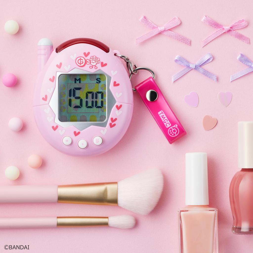 CCP Character Timer Tamagotchi Mobile Phone Pink Mobile Phone Tamagotchi Kitchen Timer with Freestanding Stand and Magnet (CCP) KH-CT82-TPP