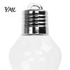 Christmas Bulb Ornament Jars Shape Storage Jar, Transparent Refillable Light Hanging Baubles Ornament, Tree Pendant for Holiday Home Party Decoration