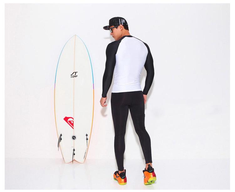 Men's Korean Quick-Dry Long-Sleeve Surf & Swim Sunscreen Set